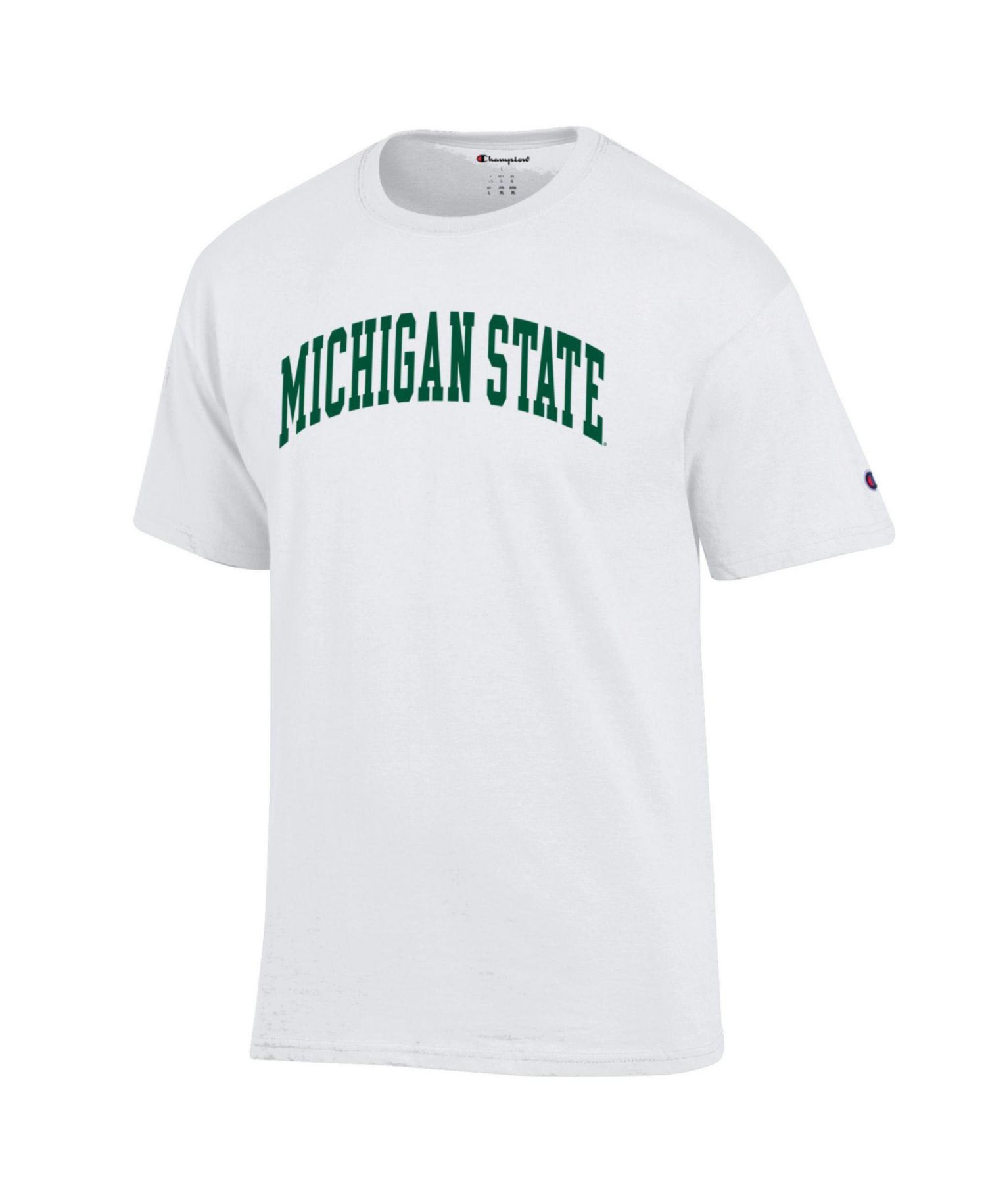 Men's White Michigan State Spartans Basic Arch T-Shirt