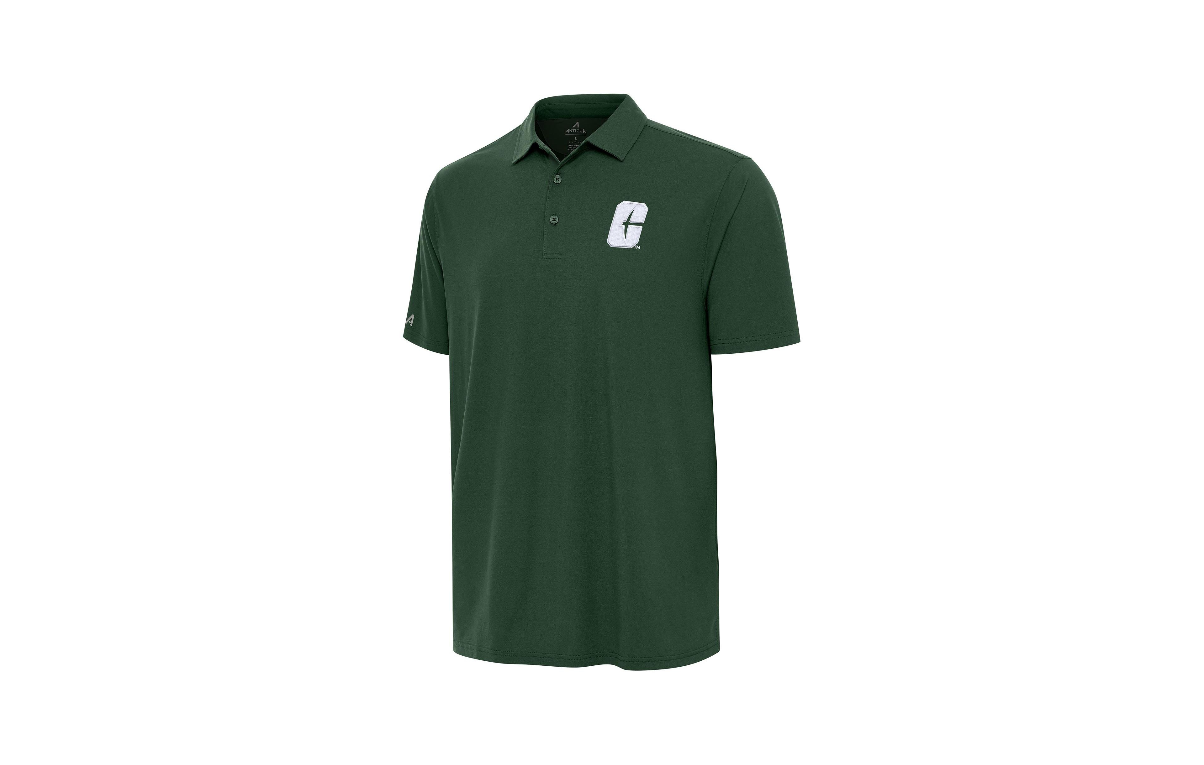 Antigua Men's Green Charlotte 49ers Era Polo Shirt