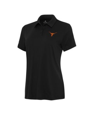 Women's Black Texas Longhorns Reprocess Polo Shirt