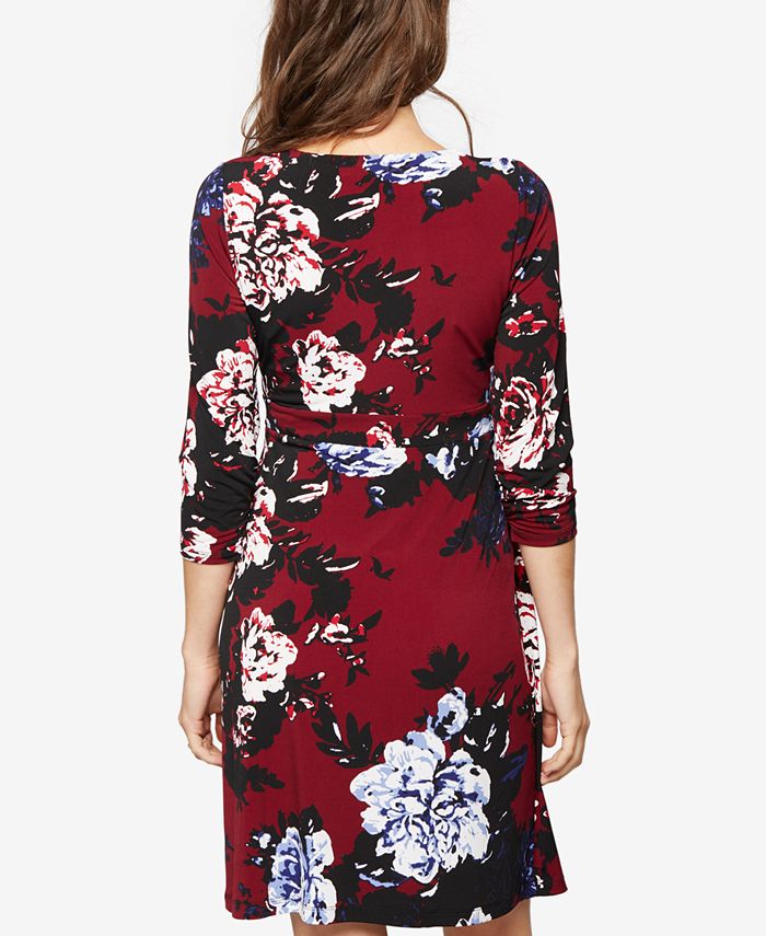 A Pea in the Pod Maternity FloralPrint Wrap Dress Macy's
