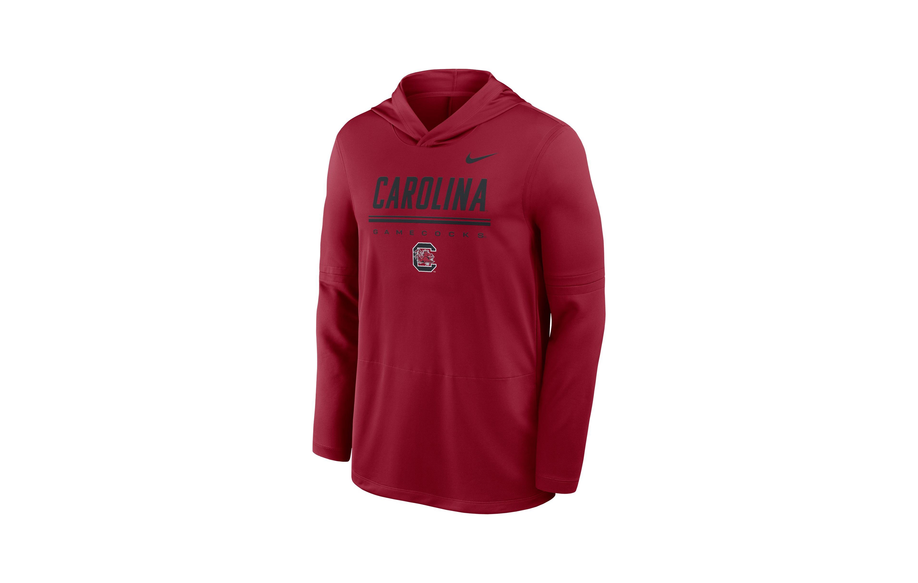 Nike Men's Garnet South Carolina Gamecocks 2026 Sideline Dri-fit Long sleeves Hoodie T-Shirt