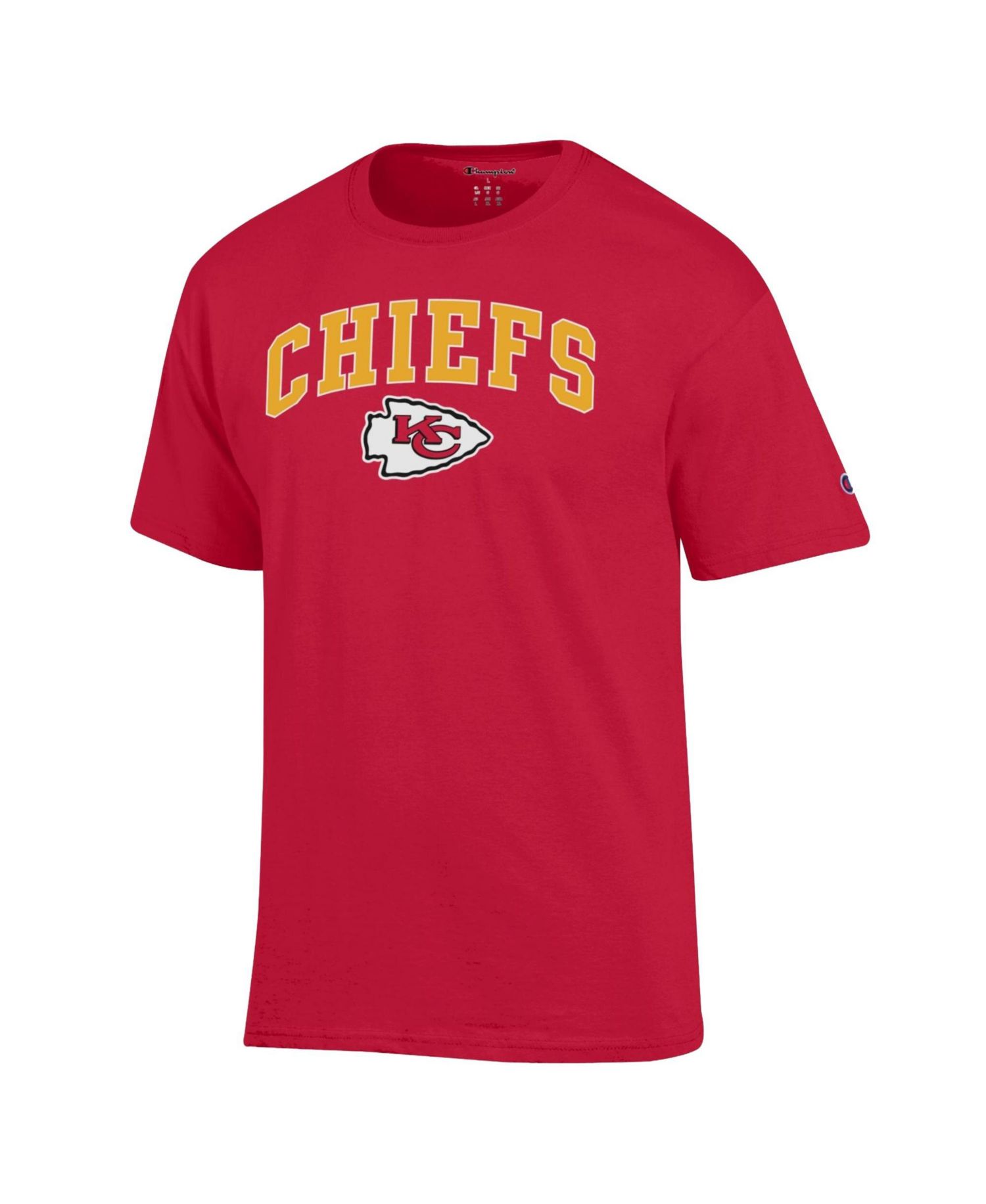 Men's Red Kansas City Chiefs Arch Over Logo T-Shirt