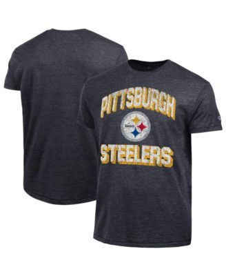 Men's Heather Black Pittsburgh Steelers Ultimate Tri-Blend T-Shirt
