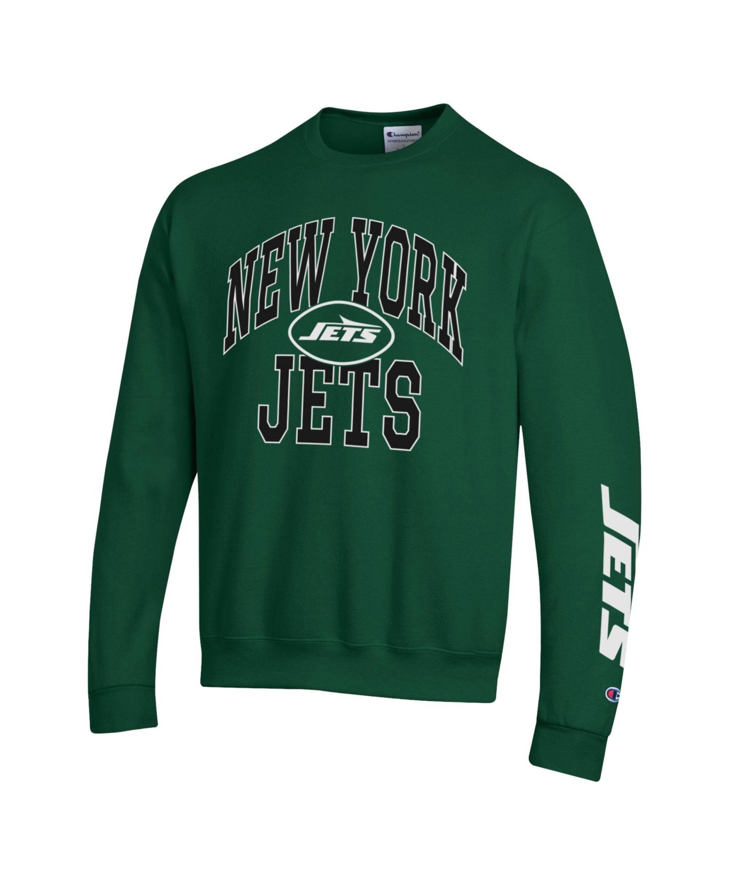 Men's Green New York Jets Powerblend Fleece Sweatshirt