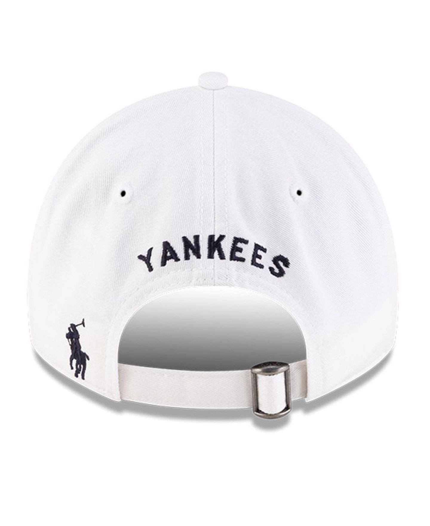 Мужская кепка New Era x Ralph Lauren White New York Yankees 9TWENTY Adjustable Hat — фото 4