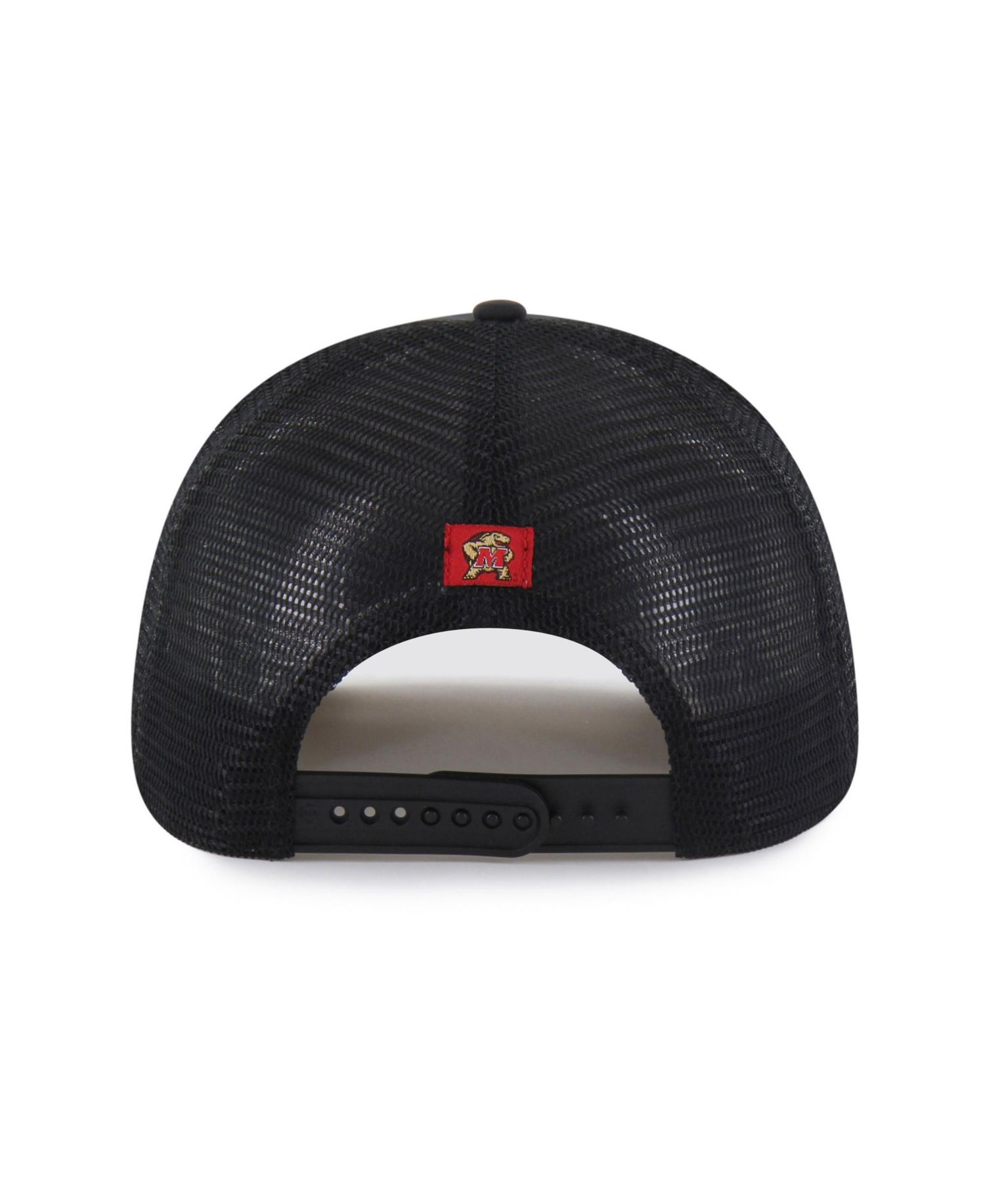 Men's and Women's Black Maryland Terrapins Brrr Condor Mesh Hitch Adjustable Hat