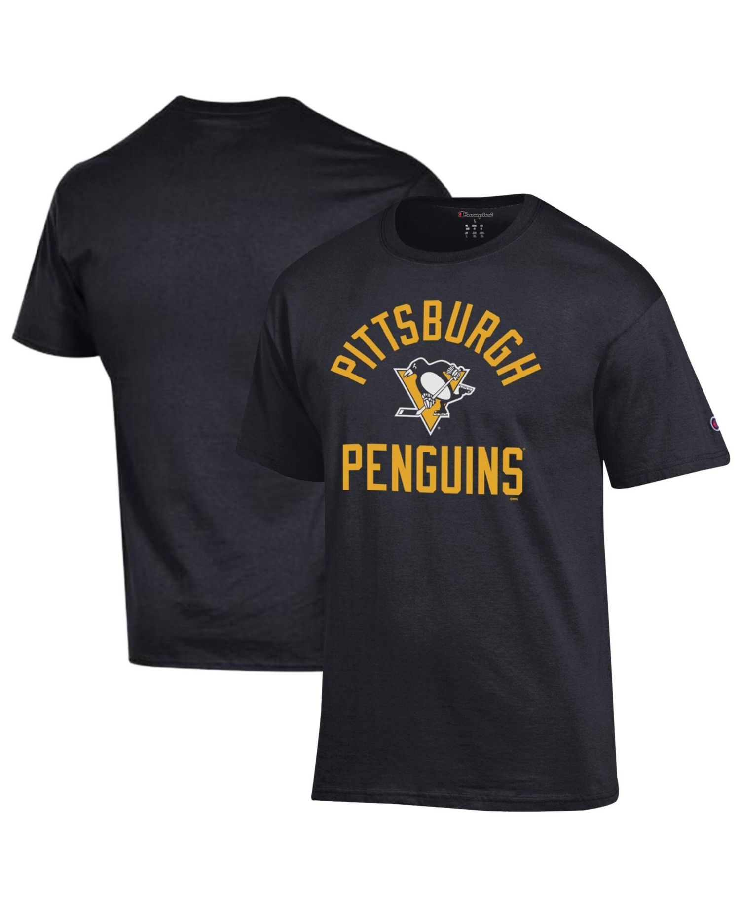 Men's Black Pittsburgh Penguins Primary Logo Jersey T-Shirt