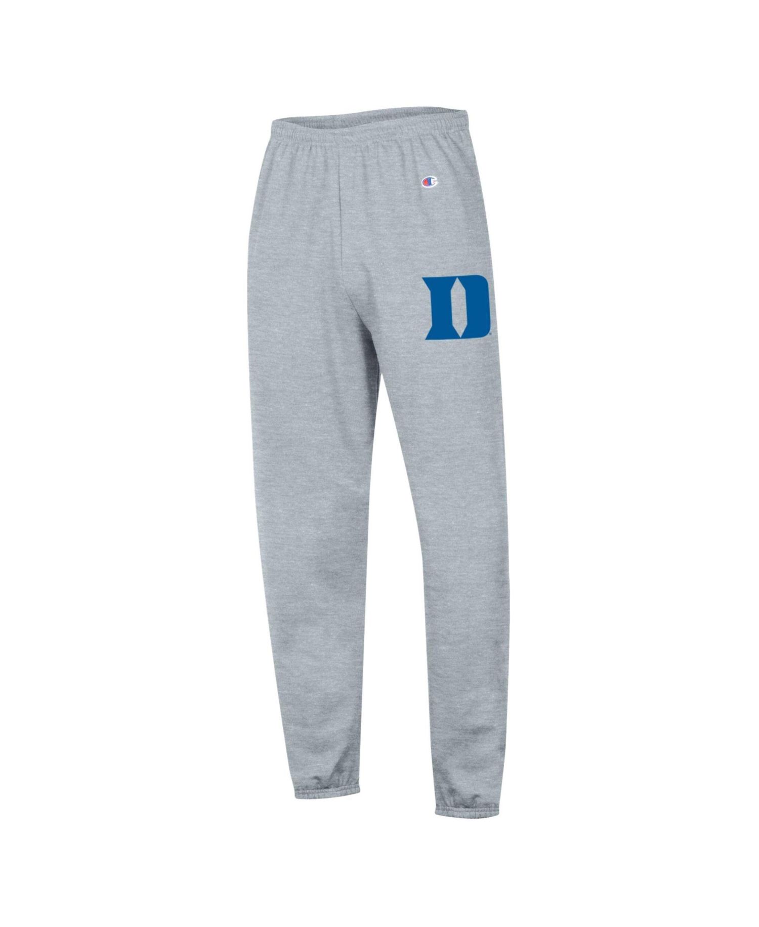 Men's Heather Gray Duke Blue Devils Powerblend Banded Fleece Sweatpants