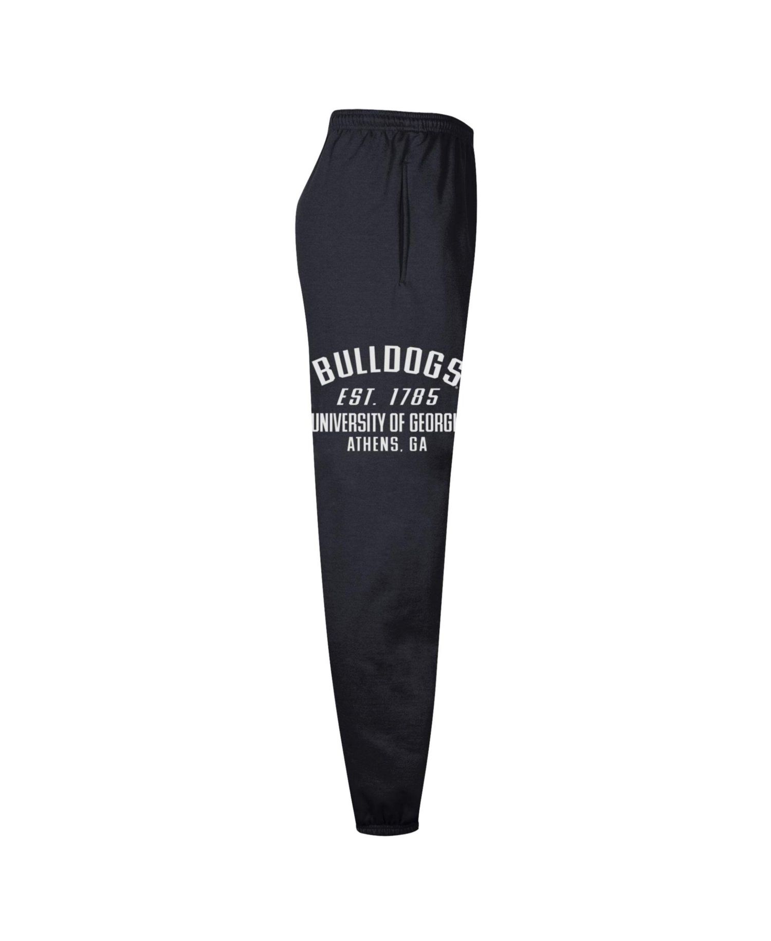 Men's Black Georgia Bulldogs Powerblend Banded Fleece Sweatpants