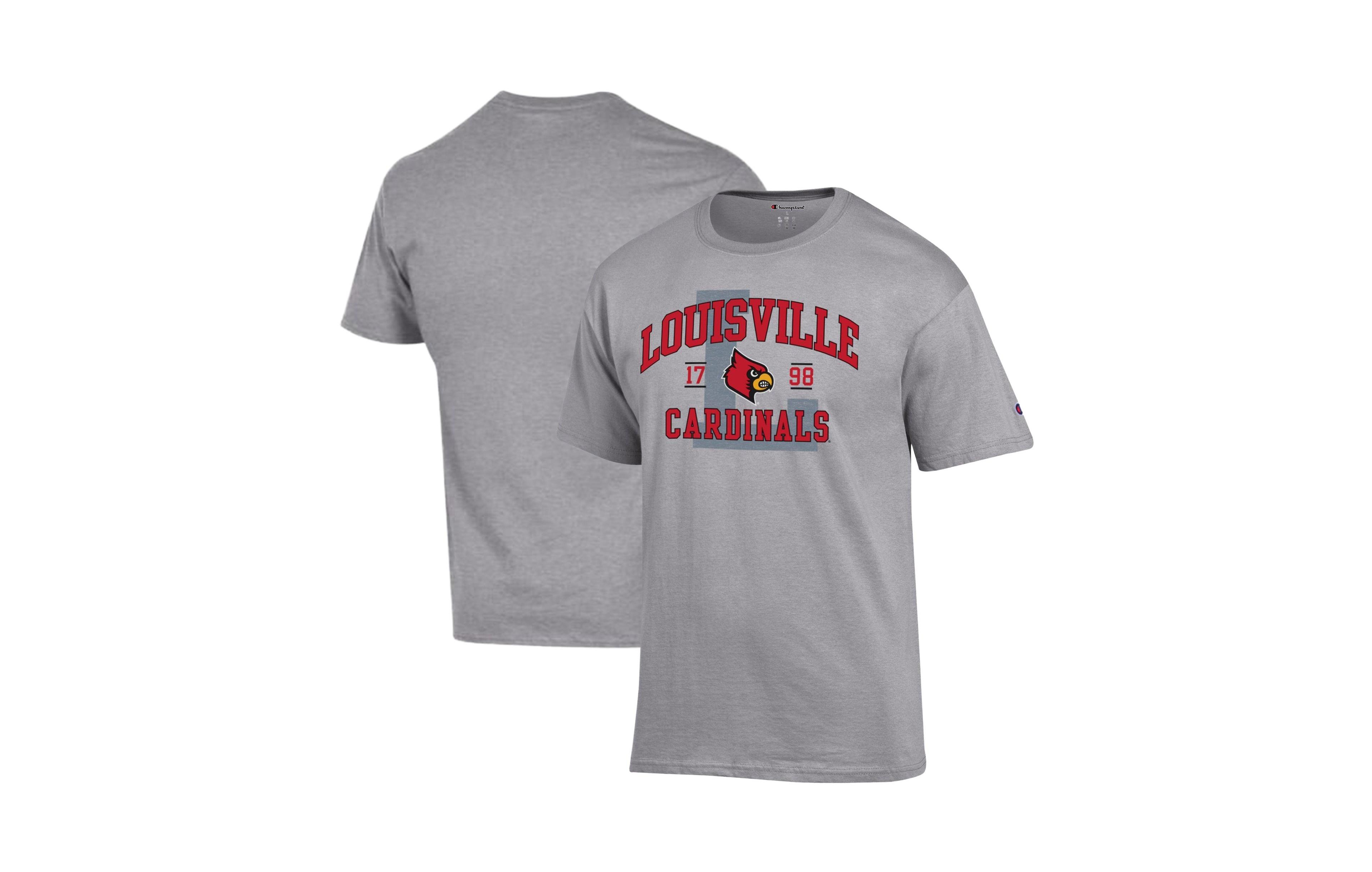 Champion Men's Heather Gray Louisville Cardinals Varsity T-Shirt