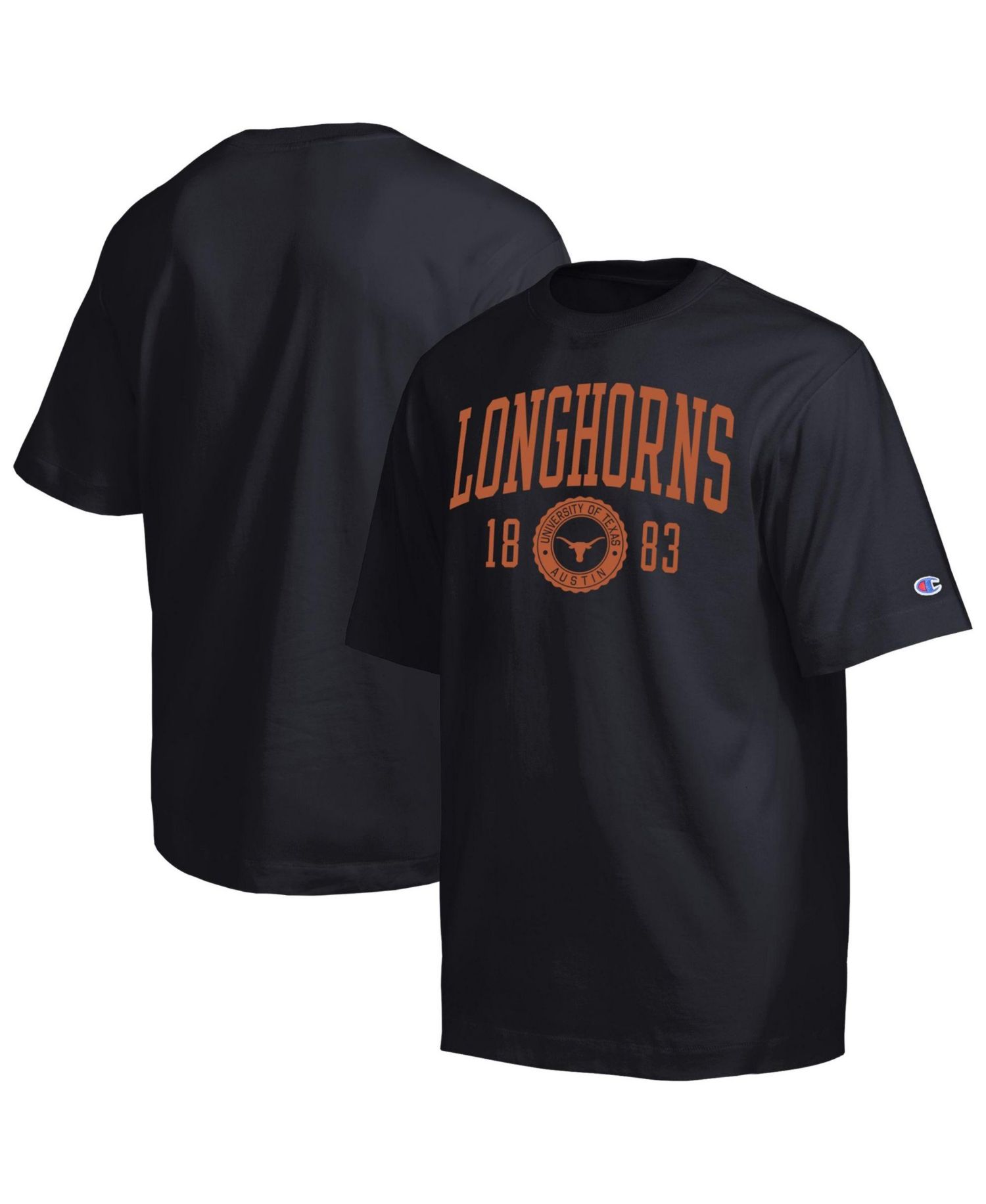 Men's Black Texas Longhorns Established Tradition Heavyweight T-Shirt