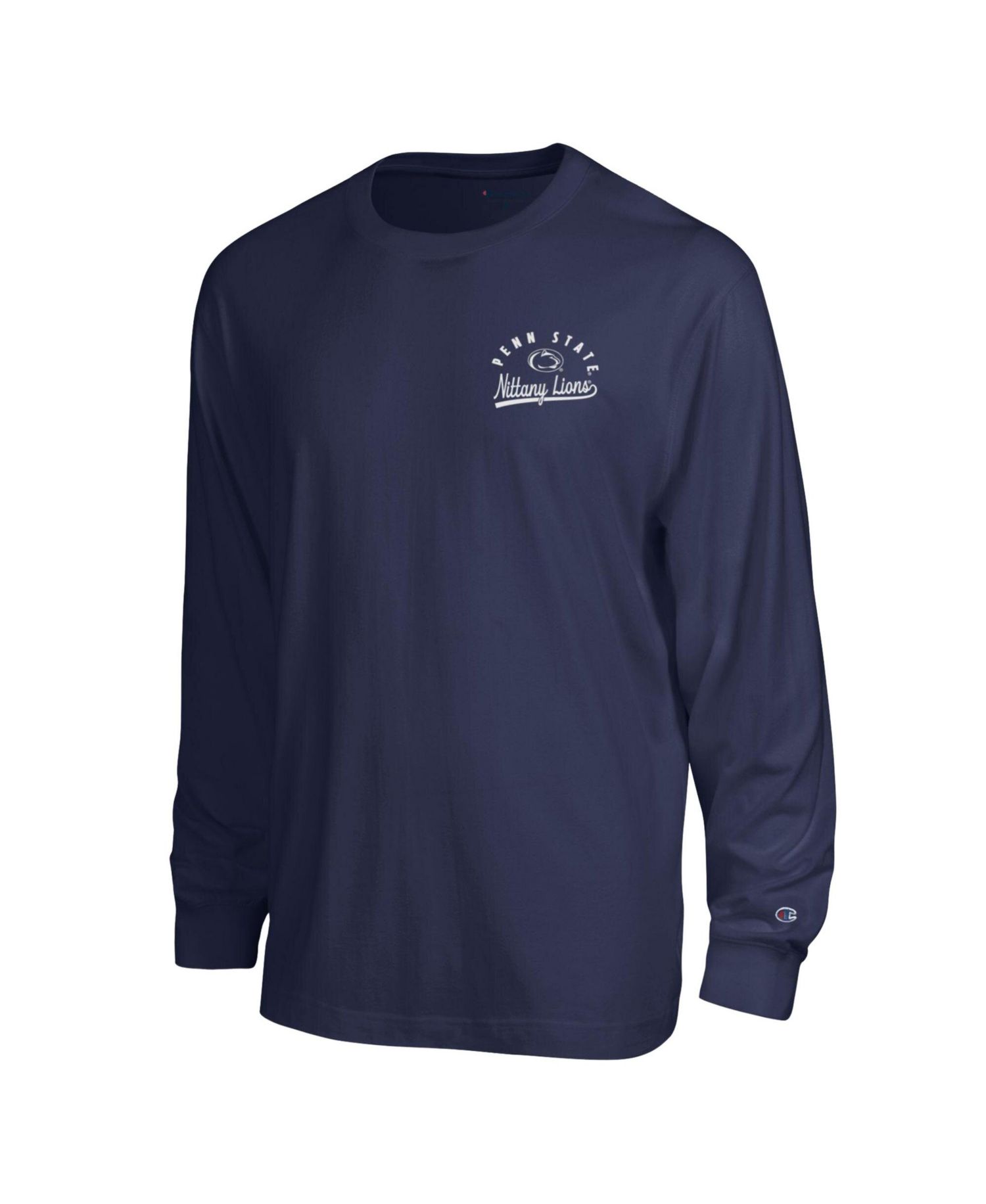 Men's Navy Penn State Nittany Lions Laminated All-Star Long Sleeve T-Shirt