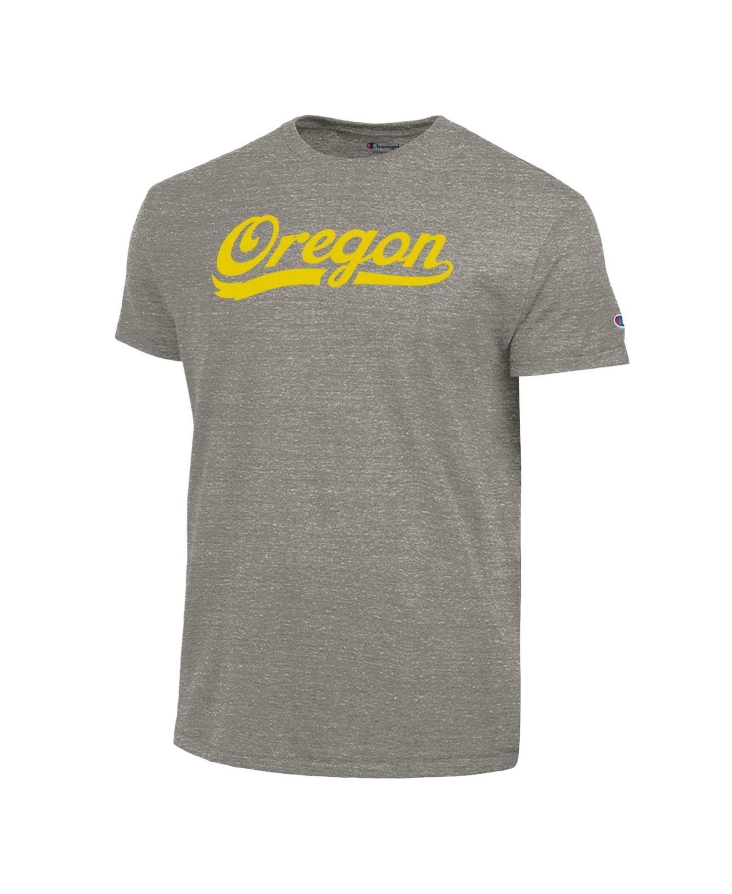 Men's Charcoal Oregon Ducks Vintage Triumph Tri-Blend T-Shirt