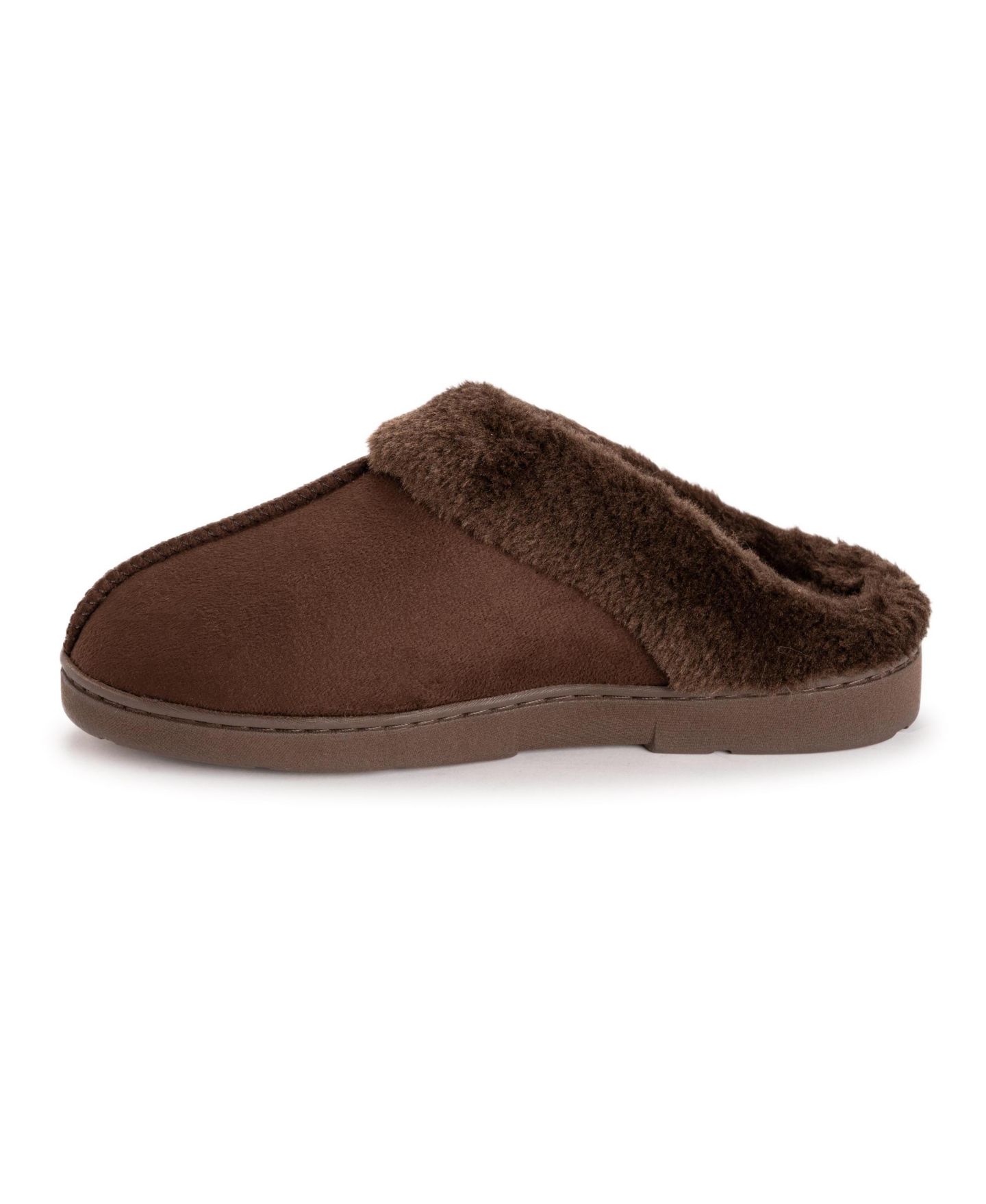 Женские сабо MUK LUKS Faux Suede Clog Slippers, цвет: Коричневый — фото 5