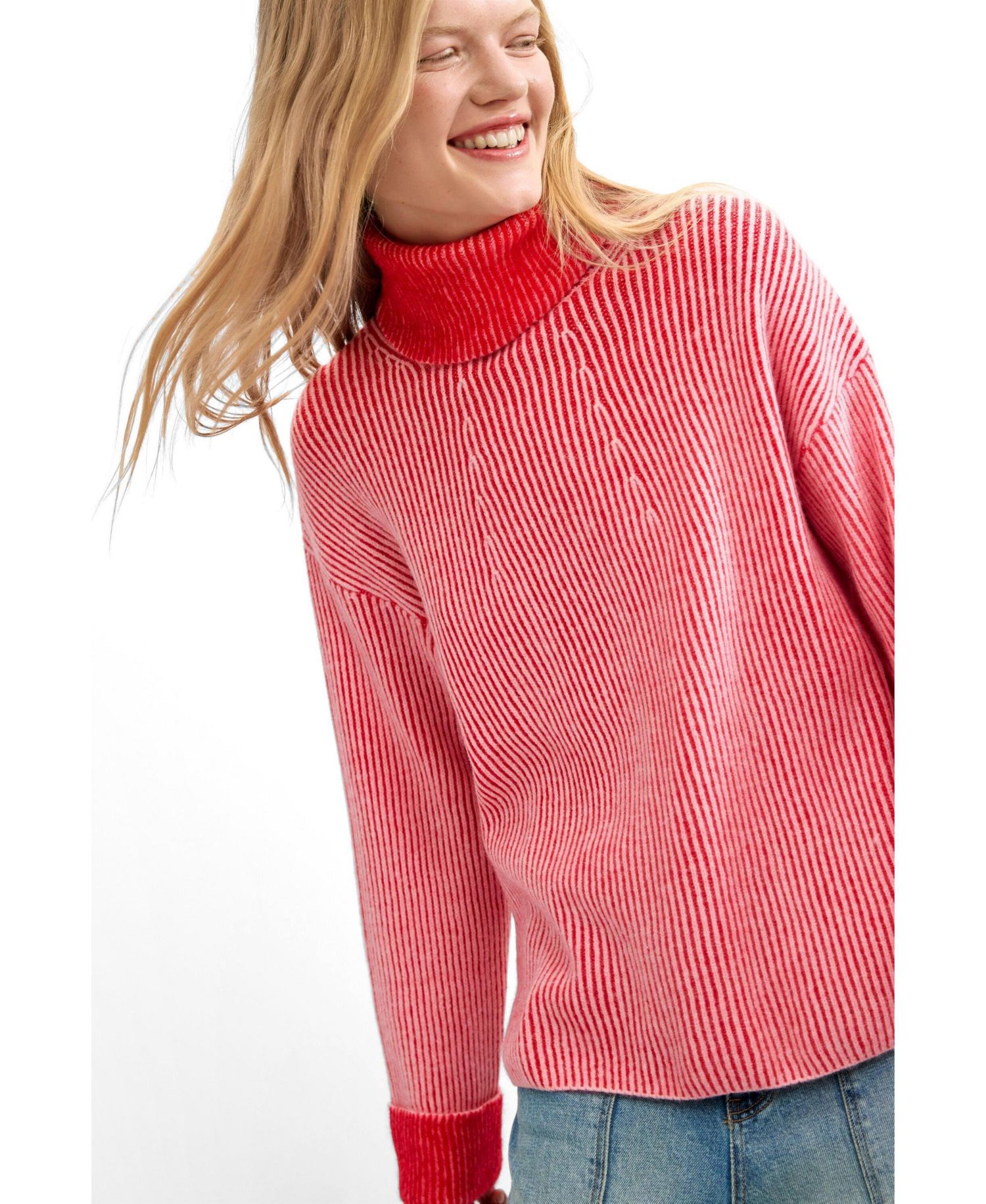 Women's Chunky-Knit Turtleneck Sweater