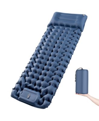 Ultralight Inflatable Camping Sleeping Pad With Built In Foot Pump Portable For Hiking Travel
