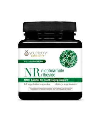 Longevity NR, Nicotinamide Riboside, 90 Vegetarian Capsules, NAD Plus Booster for Health Aging Support, Cellular Renewal 45 Day Supply