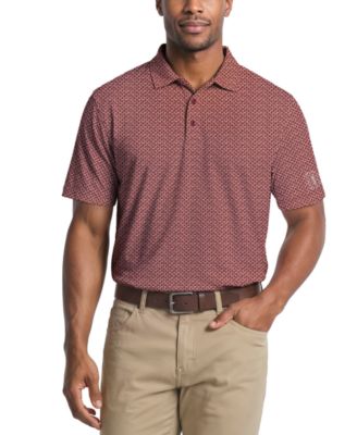 Men's Classic Geometric Print Regular-Fit Polo Shirt
