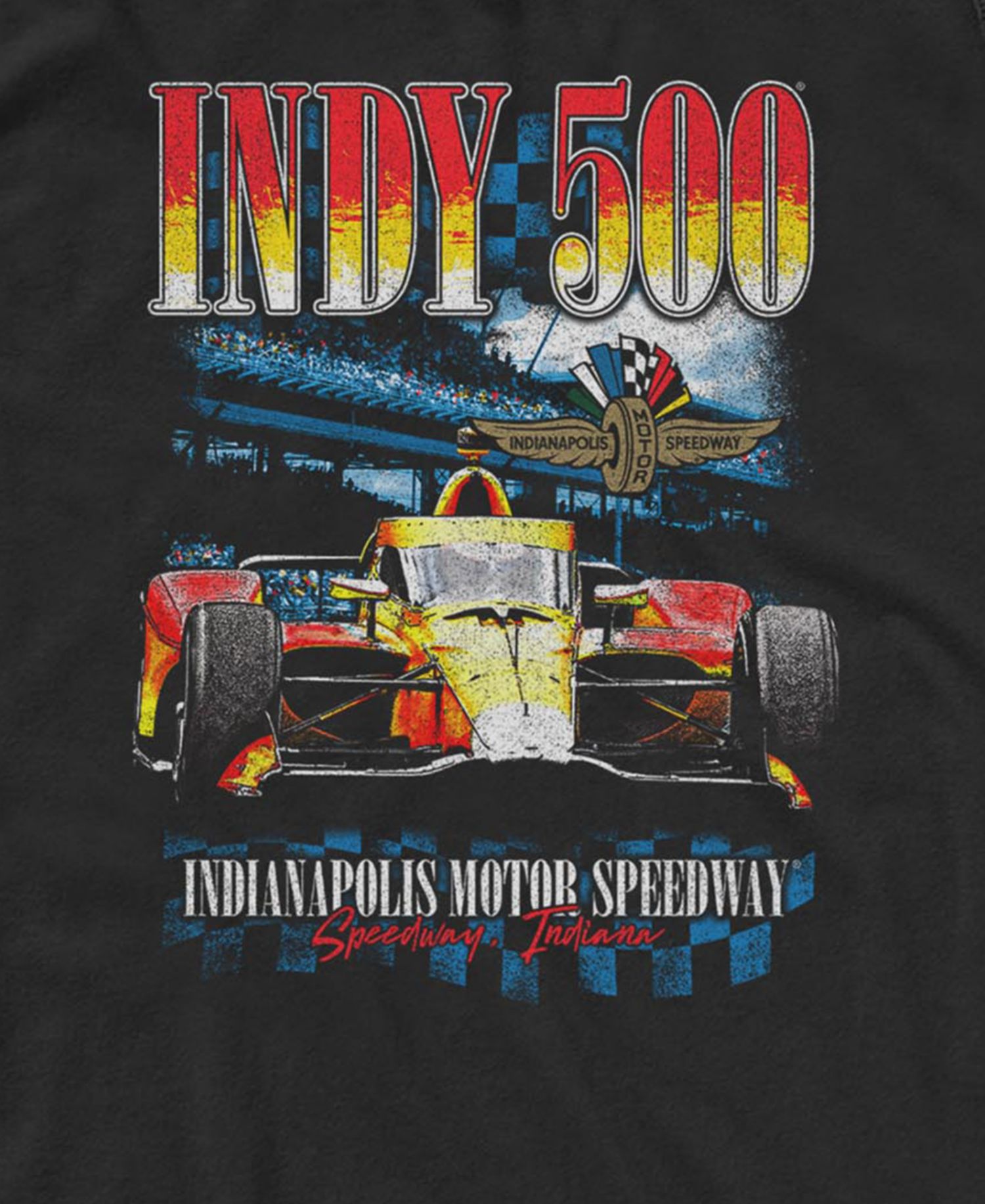 Men's Indy 500 Vintage Race Car Graphic Tank Top