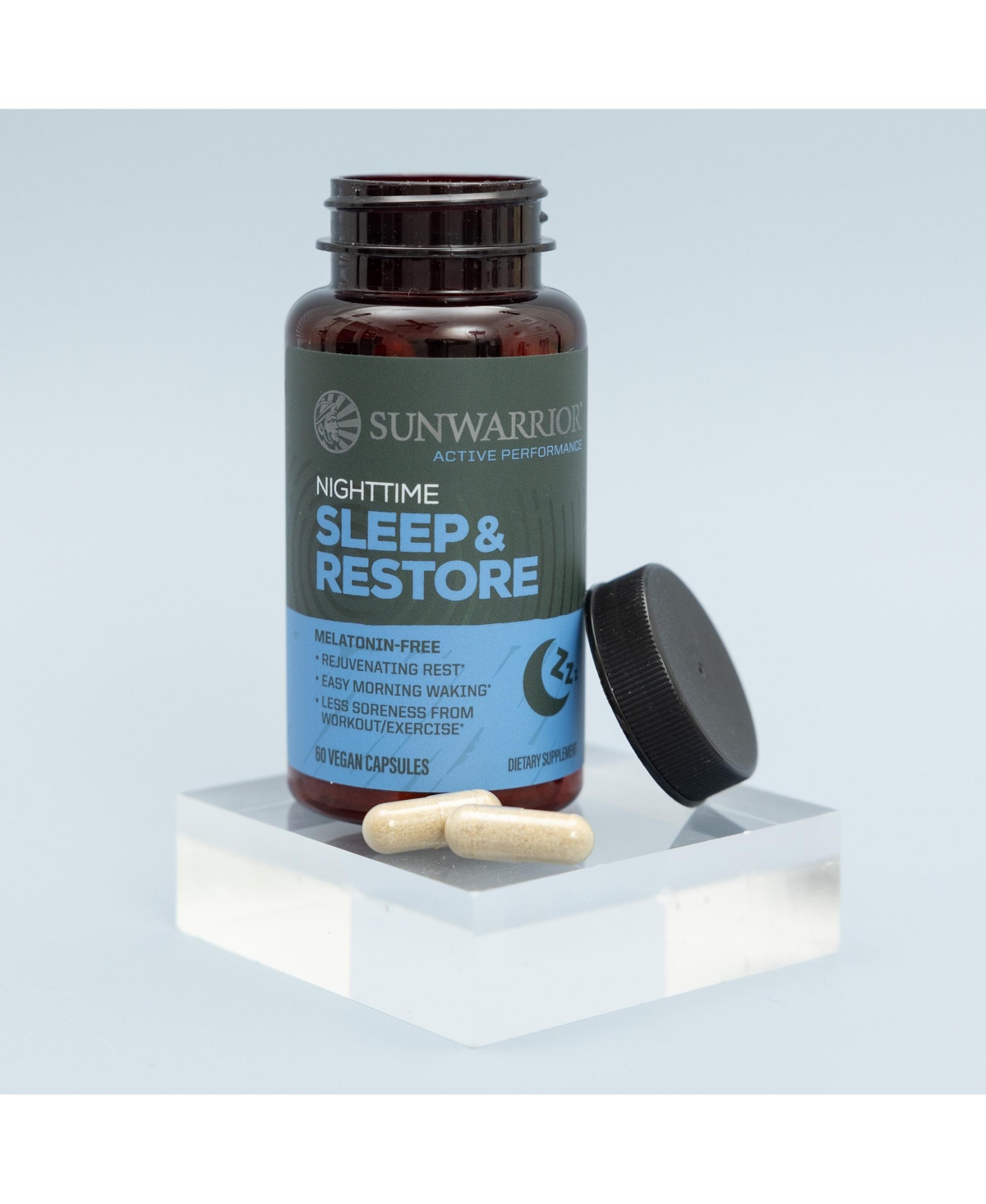 Sunwarrior Active Sleep and Restore Capsules, 60 Capsules, 30 Servings