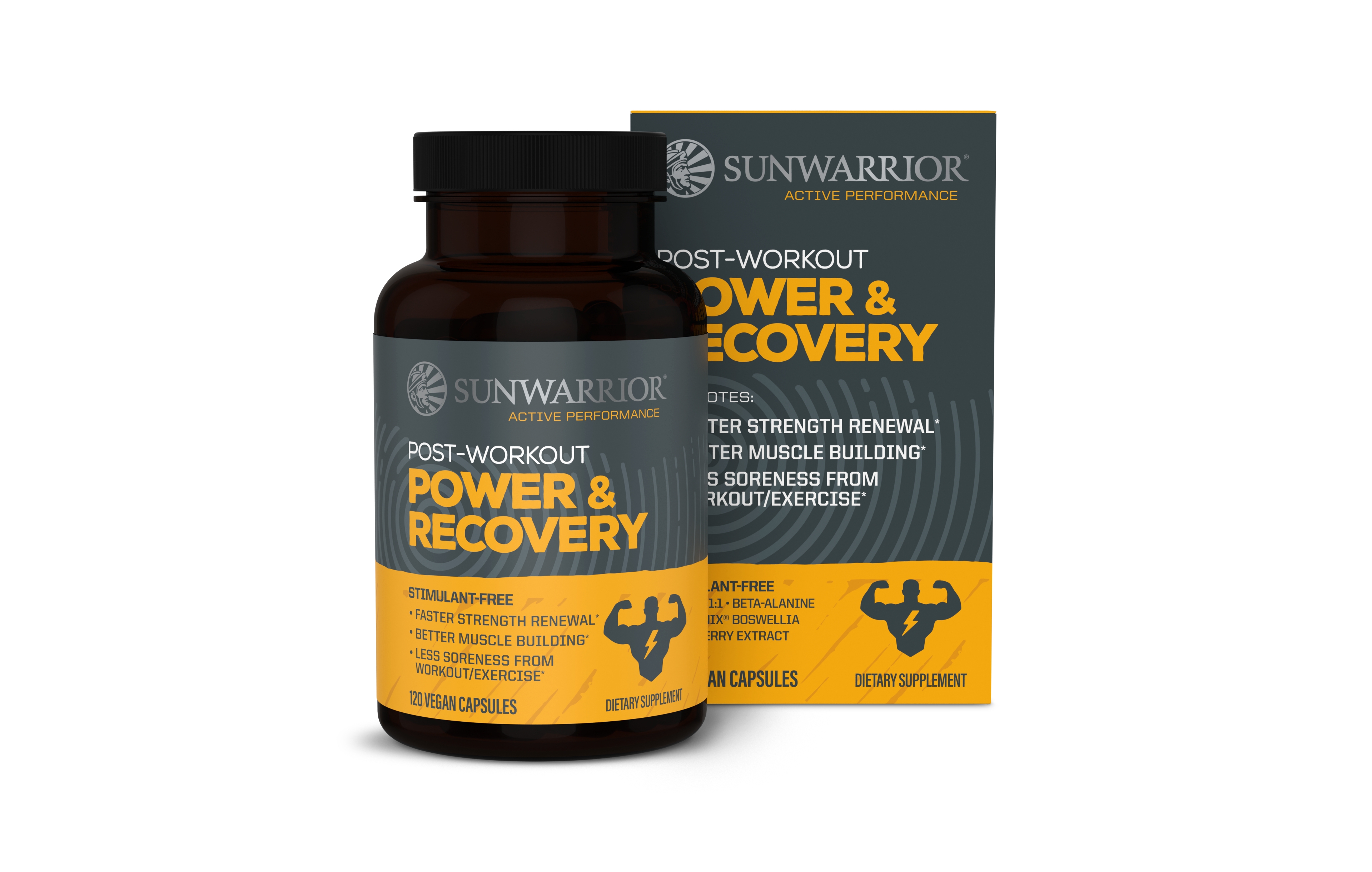 Sunwarrior Active Power and Recovery Capsules, 120 Capsules, 30 Servings