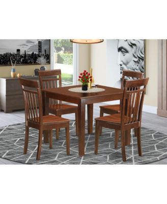  Small Kitchen Table set with a Dining Table and 4 Dining Chairs