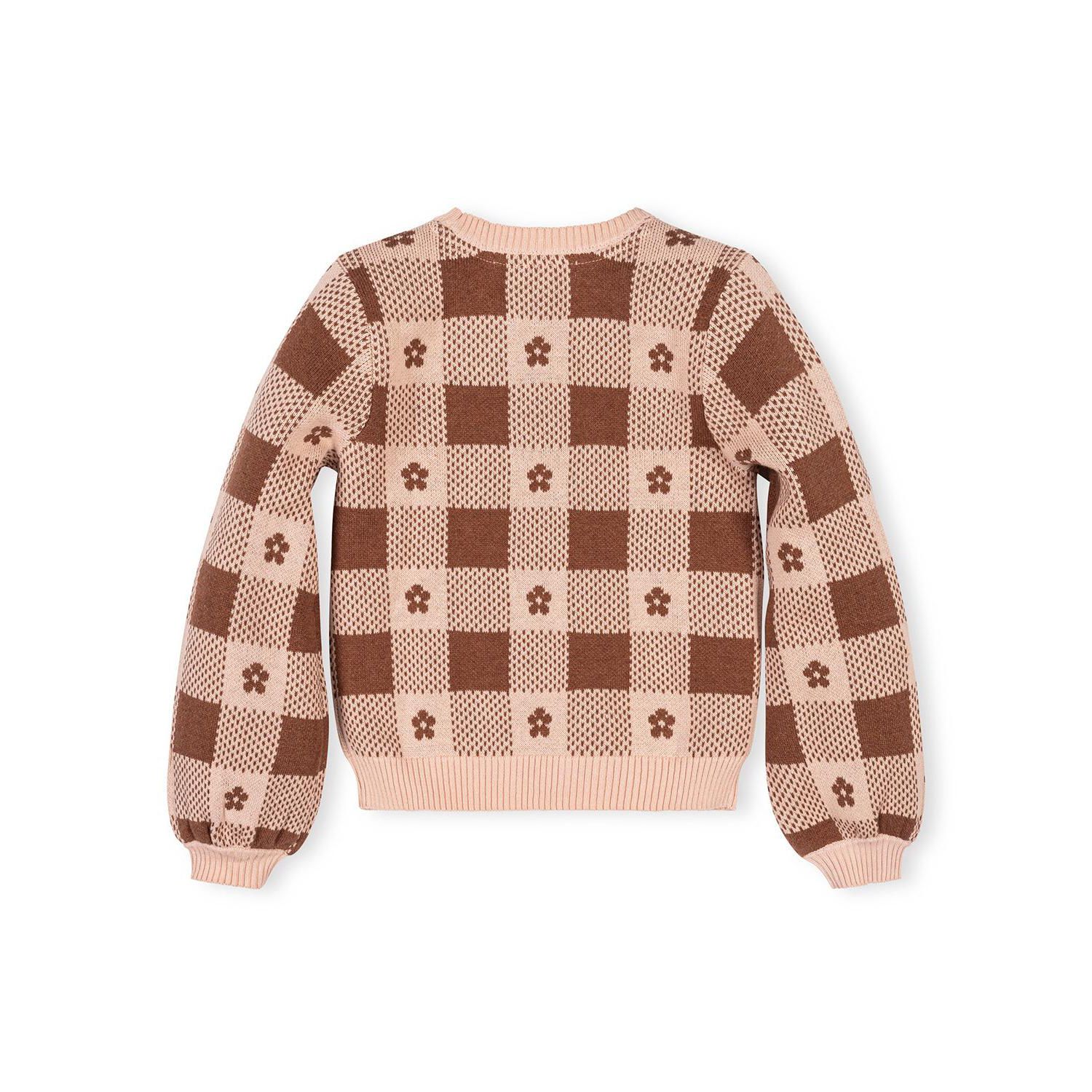 Little and Big Girls' (XXS-L) Organic Bow Detail Intarsia Sweater