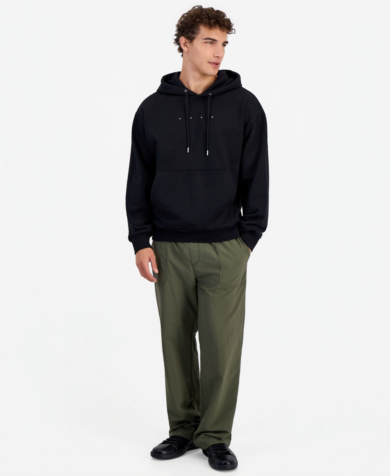 Men's Graphic Kangaroo-Pocket Hoodie
