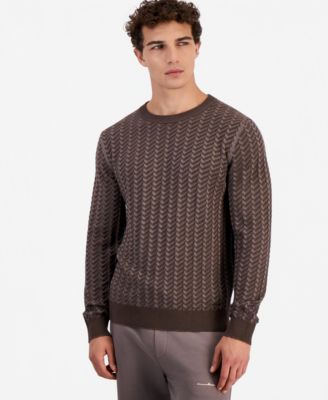 Men's Simond Crewneck Cotton Structured Sweater