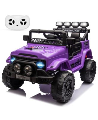 12V Remote Control Electric Ride-On Truck with Spring Suspension, Ages 3-8
