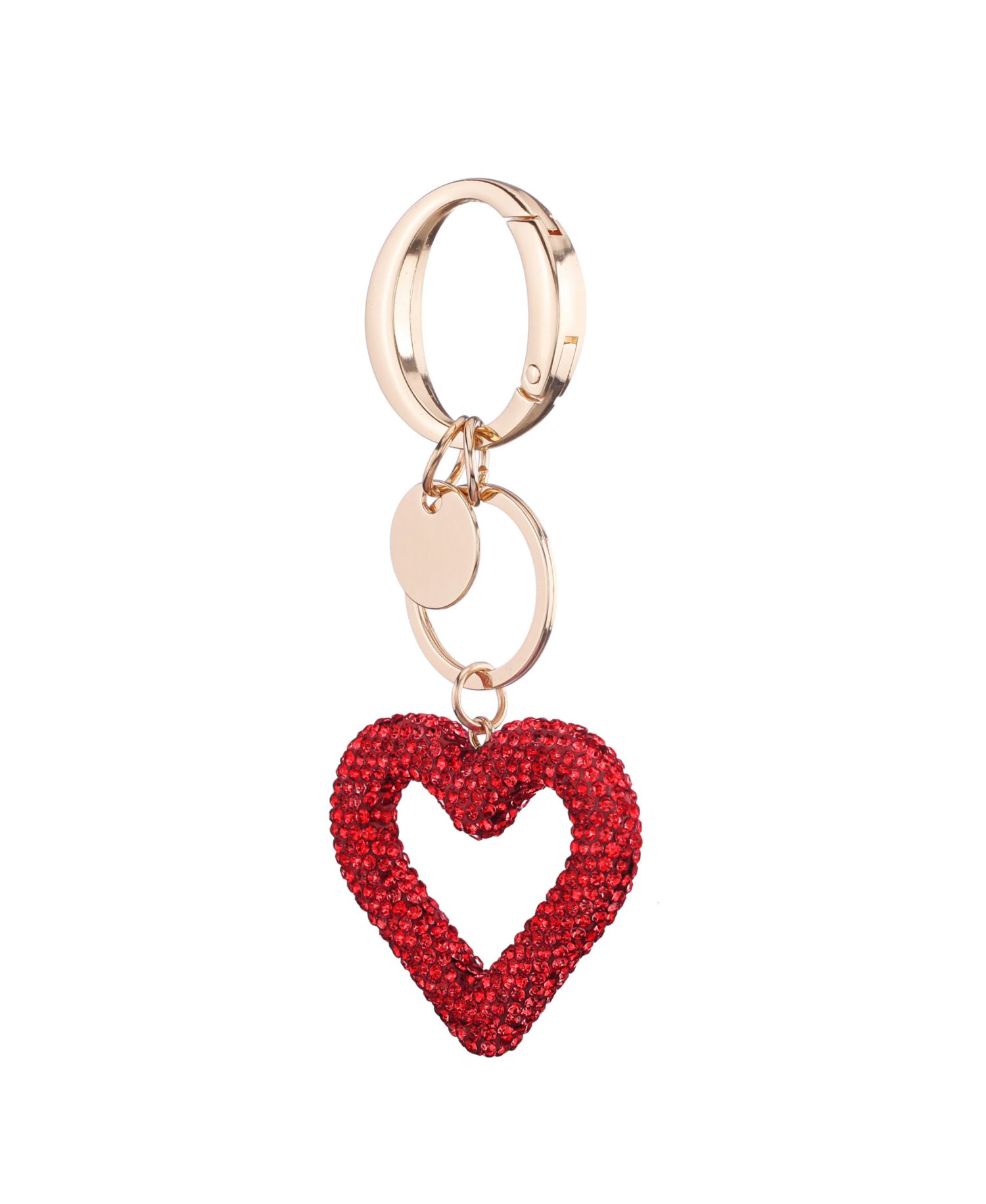 Heart Crystal Handbag Charm