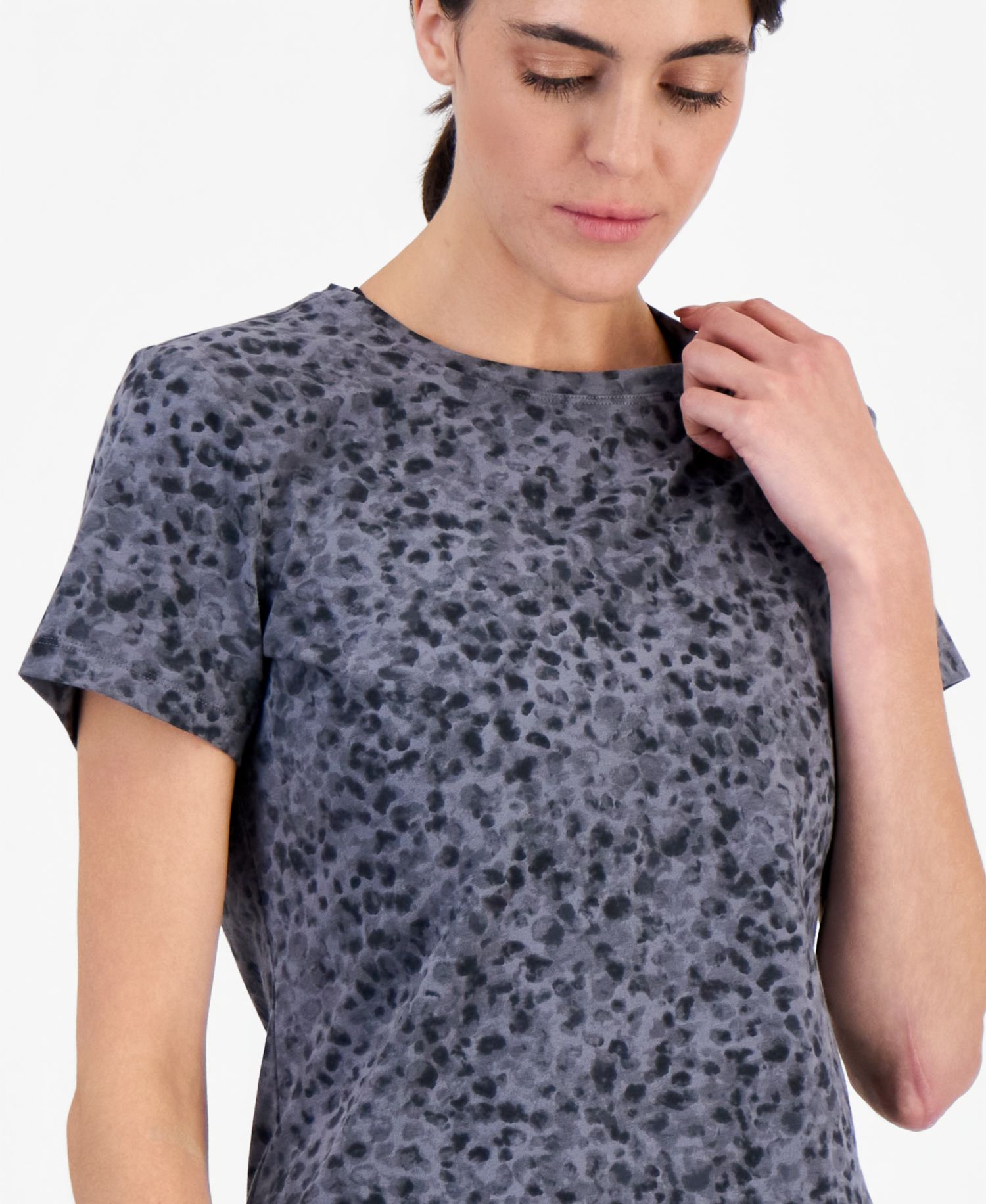 Women's Animal-Print Crewneck T-Shirt