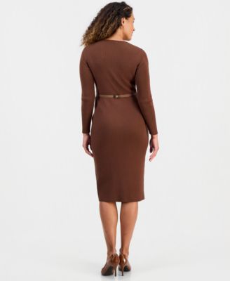 petite brown midi dress Sheath Dresses Size:customise Petal and Pup Women's Style:Sleeveless Pixiegirl clothes Soft modal blend fabric