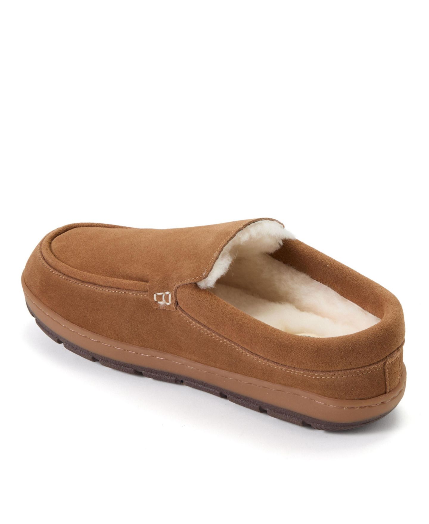 Мужские сабо Dearfoams Melbourne Rugged Clog Water Repellent Slippers, цвет: Каштановый — фото 3