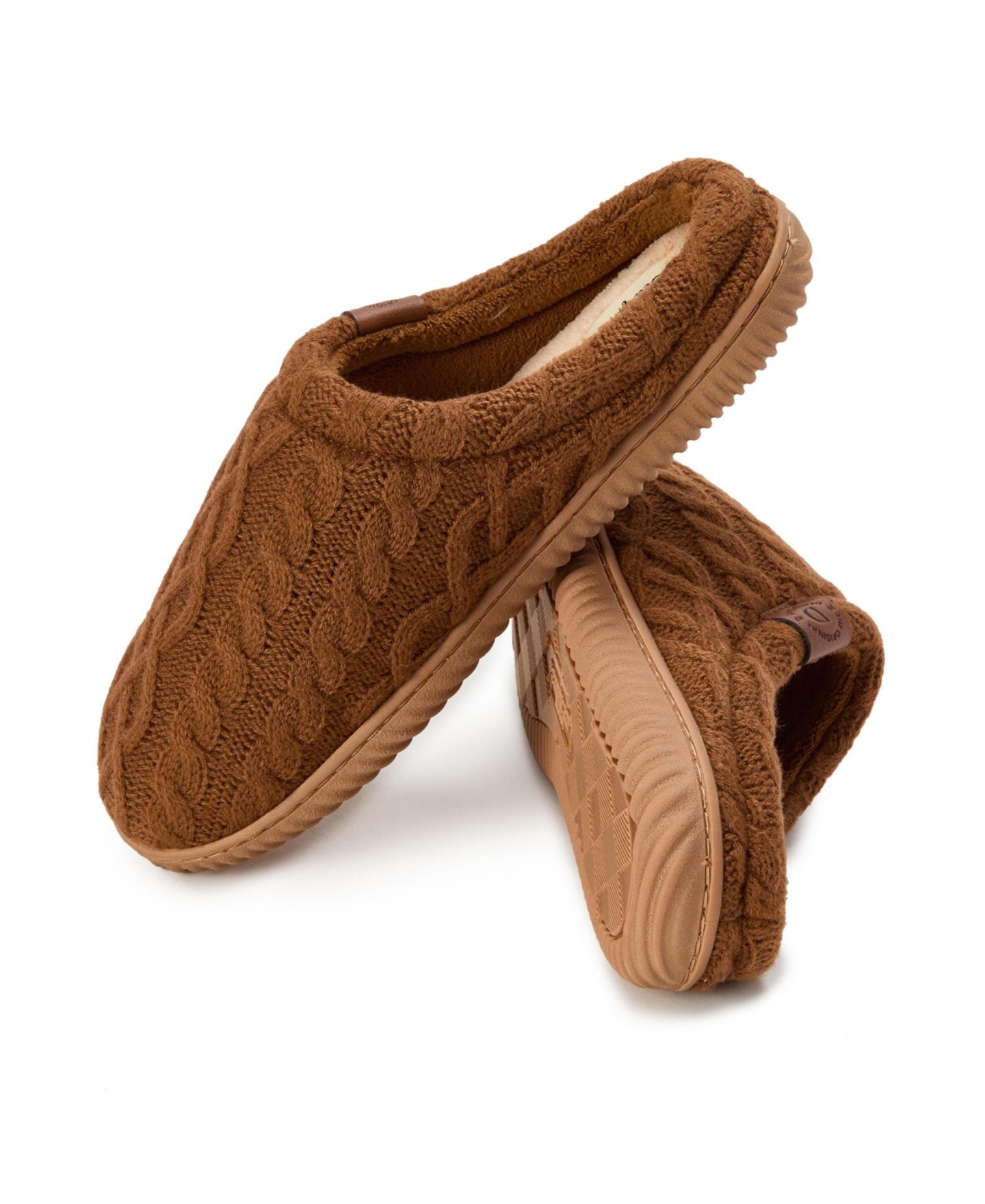Мужские сабо Dearfoams Case Casual Clog Slippers, цвет: Каштановый — фото 6