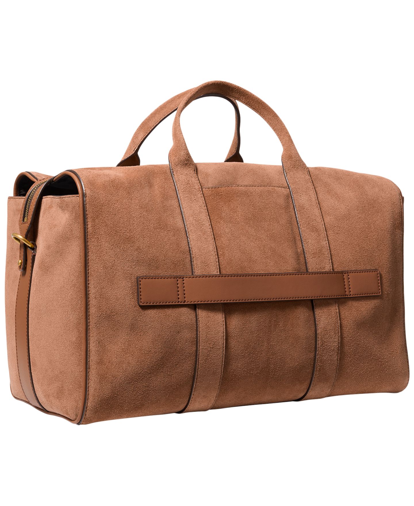 Мужская сумка Michael Kors Medium Suede Slouch Duffel, цвет: Коричневый — фото 2