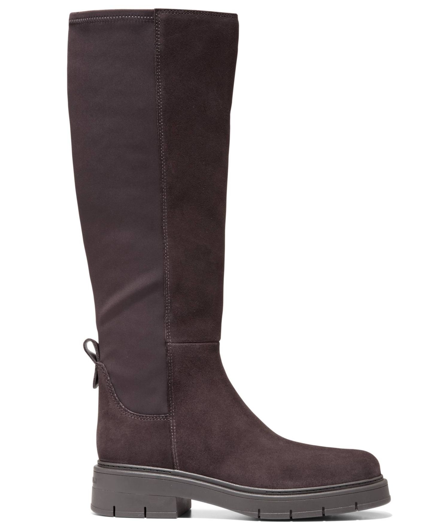 Женские ботинки Cole Haan Grand Flex Fenella Round Toe Tall, цвет: Тёмный шоколадный замшевый — фото 2