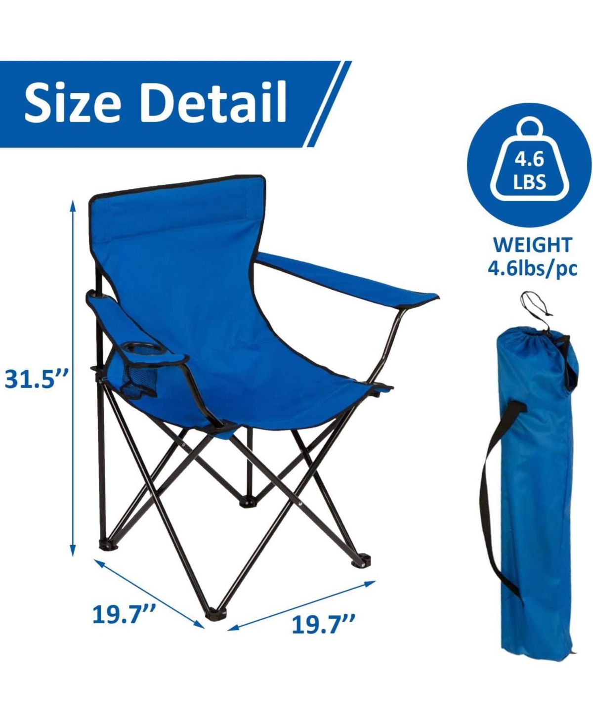Mountaintop Automatic Chair Umbrella 2 Pack, 44" Upf 50+ Clamp On Beach Chair Umbrella, Adjustable Portable Outdoor Parasol