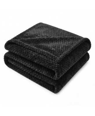 Lily Classic Pebbled Popcorn Texture Fluffy Fleece Blanket, Twin
