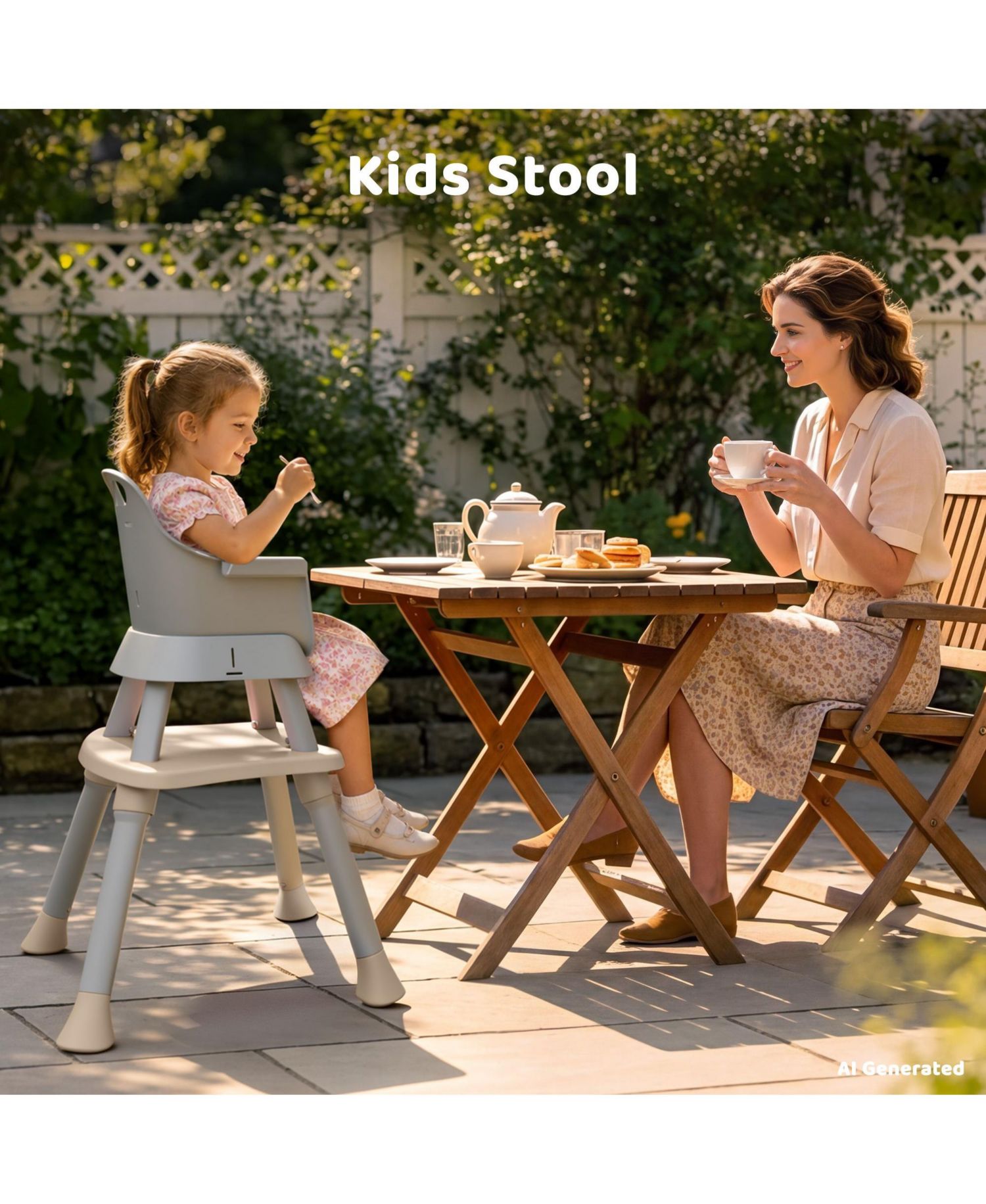 8-in-1 Baby High Chair Converts to Booster Seat and Kids Table Set with Removable Tray