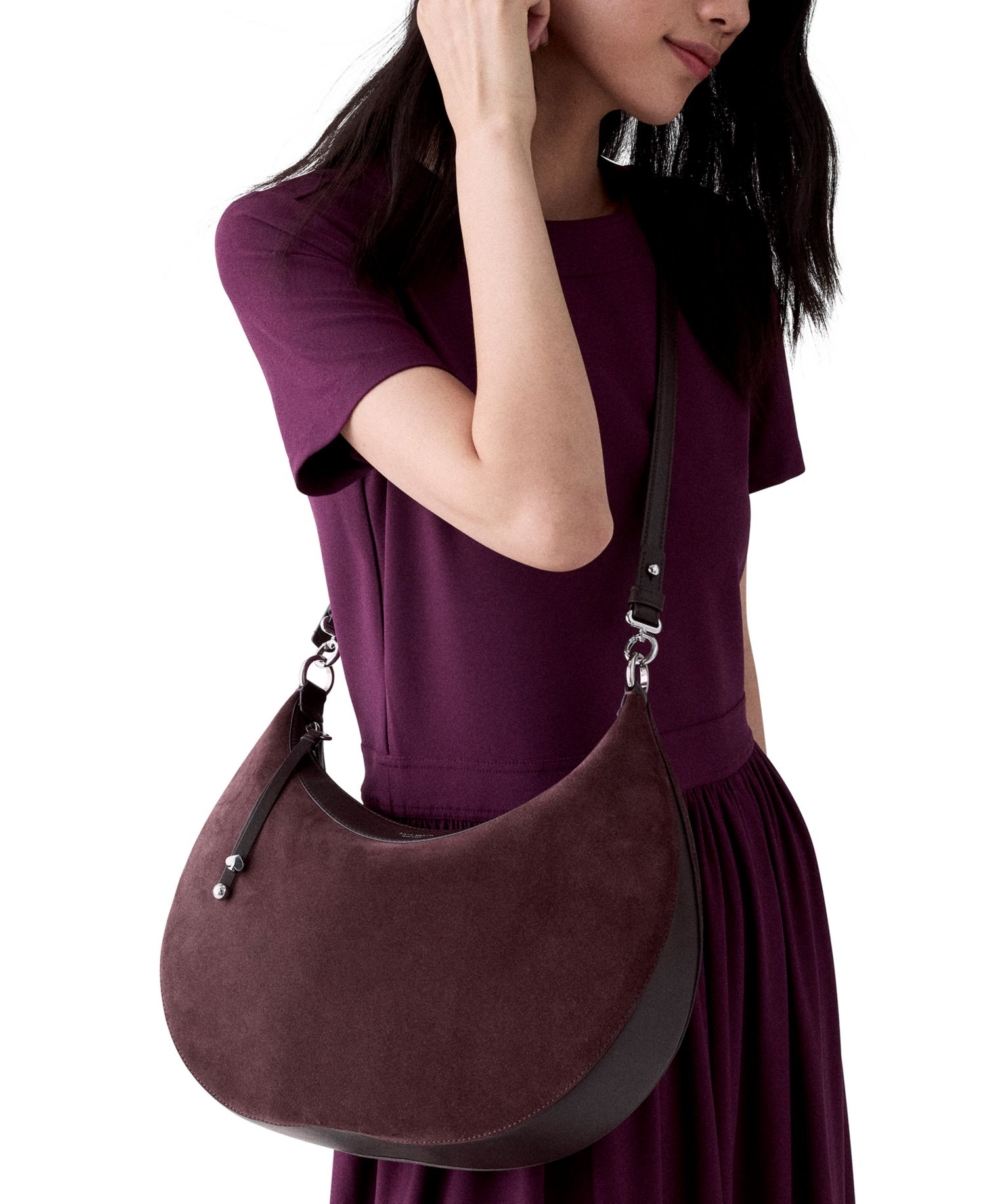 Liv Large Suede Hobo Bag