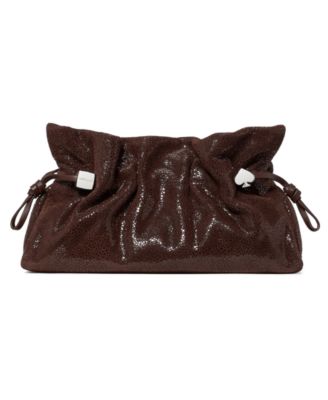 Rio Dot Suede Small Clutch Handbag