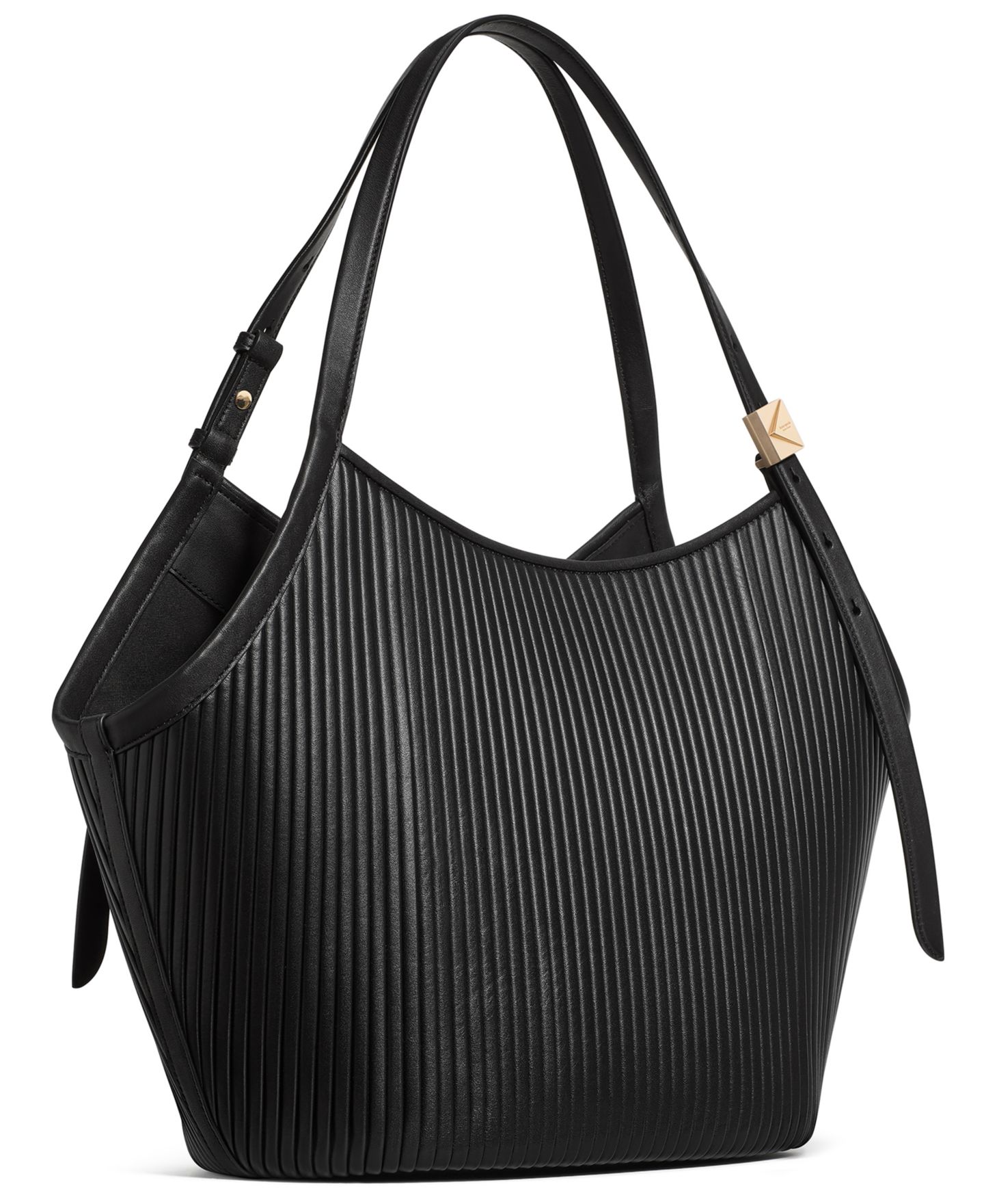 Женская сумка kate spade new york Deco Pleated Tulip Extra-Large, цвет: Чёрный — фото 4