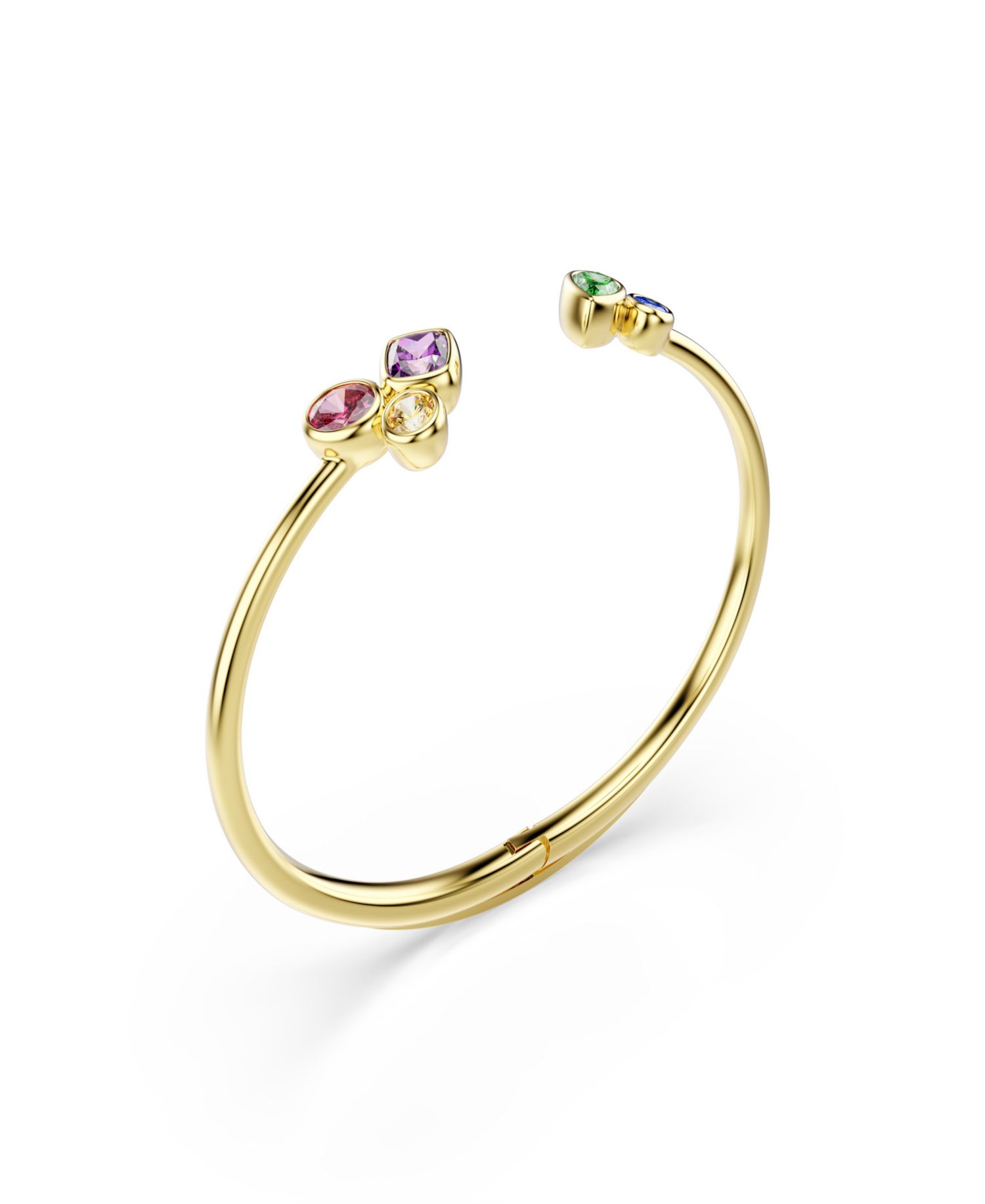 Gold-Tone Plated Multicolored Crystals Bracelet