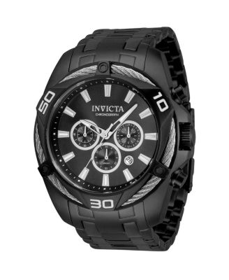 Invicta Bolt 34136 Men's 50mm Quartz Chronograph Watch - Black