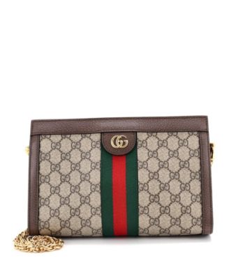 Small Ophidia Chain Shoulder Bag GG Coated Canvas