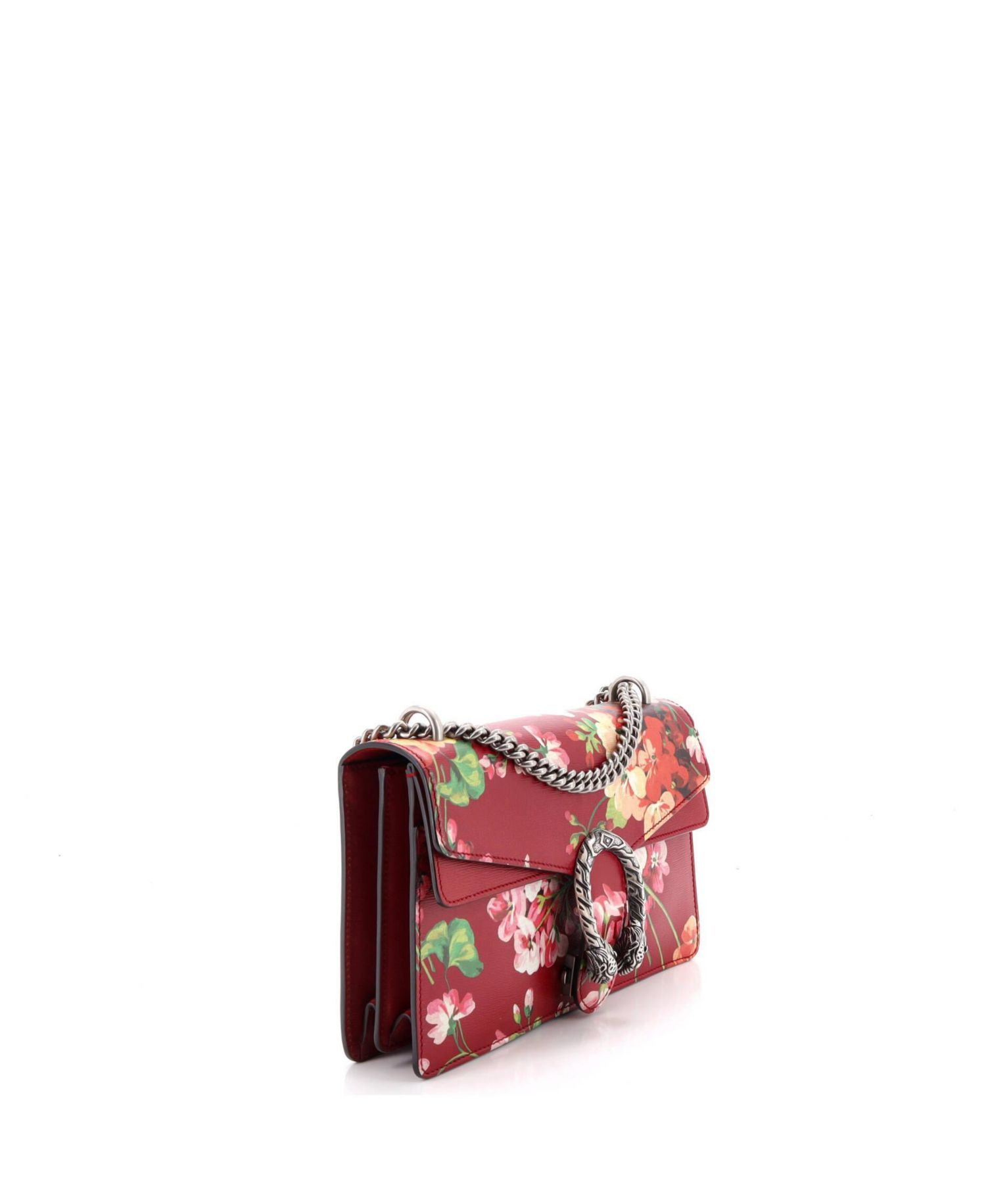 Small Dionysus Bag Blooms Print Leather