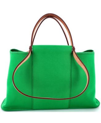 Pre-Owned Hermes 39 Cabag Elan Toile and Leather