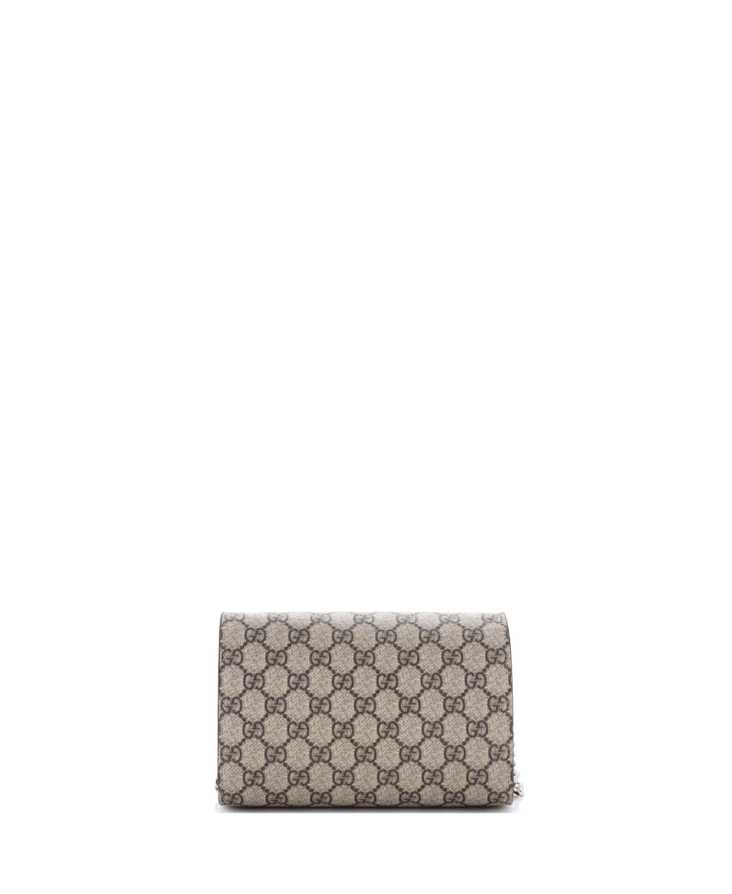 Small Dionysus Chain Wallet GG Coated Canvas