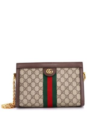 Small Ophidia Chain Shoulder Bag GG Coated Canvas
